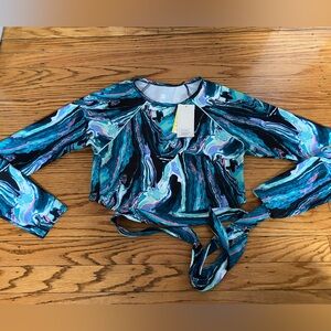 All in motion size medium marble tie swim
Top nwt